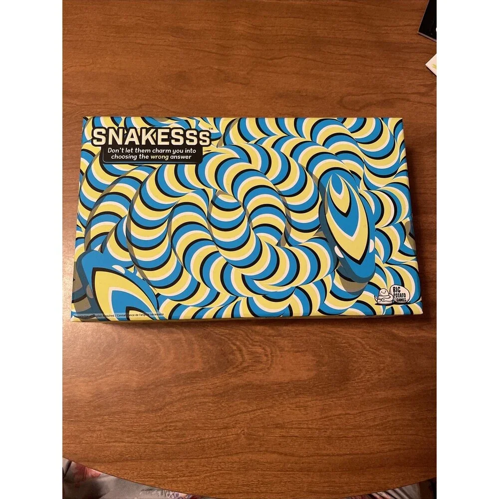 Snakesss Board Game by Big Potato Games Trivia Type Game NEW Open Box